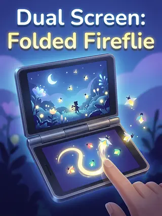 Dual Screen: Folded Fireflies