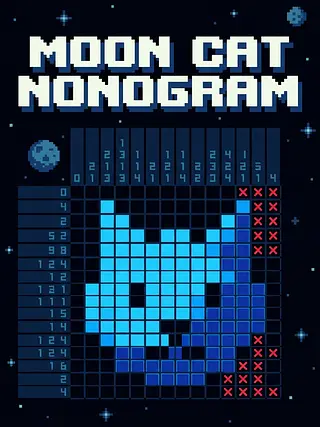 Moon Cat Nonogram