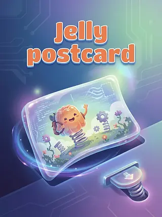 Jelly postcard