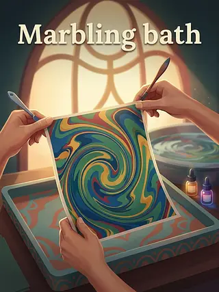 Marbling bath
