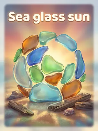 Sea glass sun